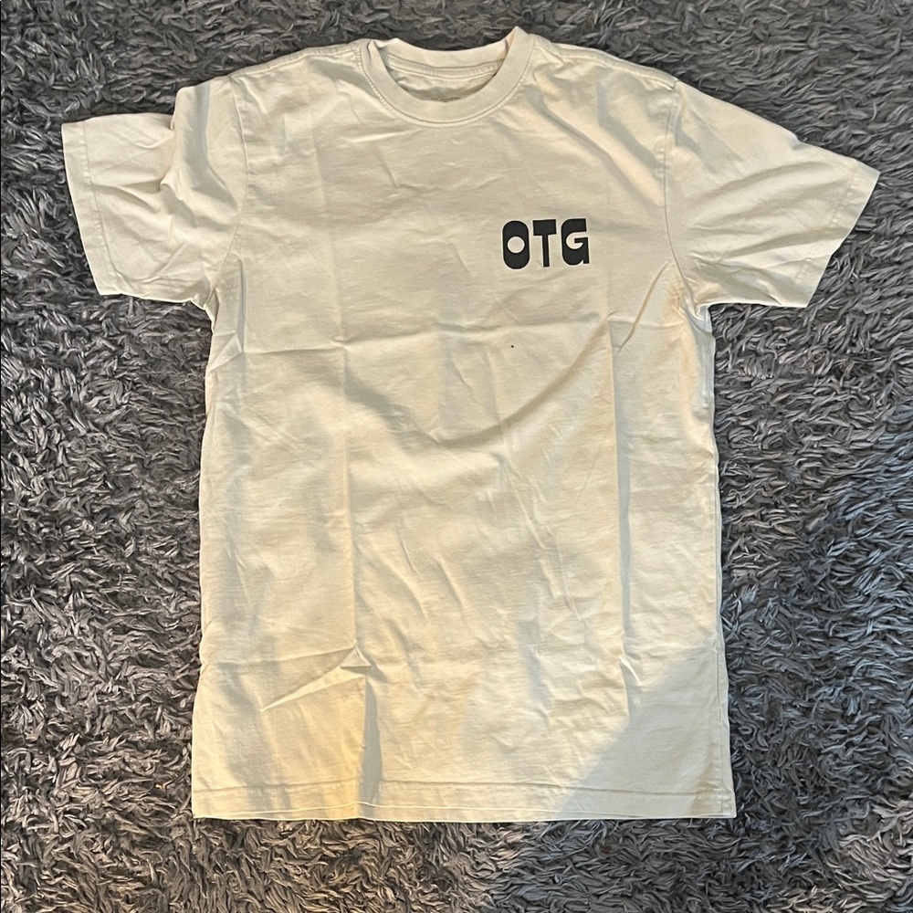 ❤️❤️Off The Grid Records Men's Off-White Short Sleeve Tee